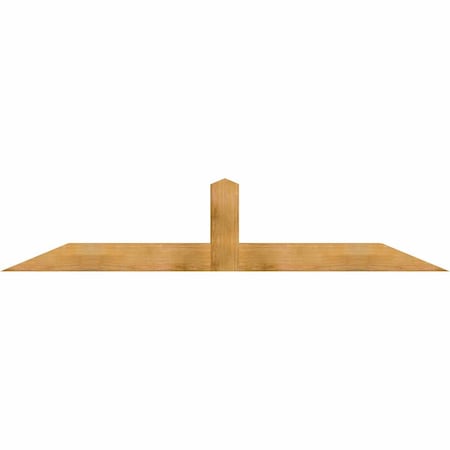 Ekena Millwork Portland Rough Sawn Timber Gable Bracket, Western Red Cedar, 96"W x 20"H x 6"D x 6"F, 5/12 Pitch GBW096X20X0606POR00RWR